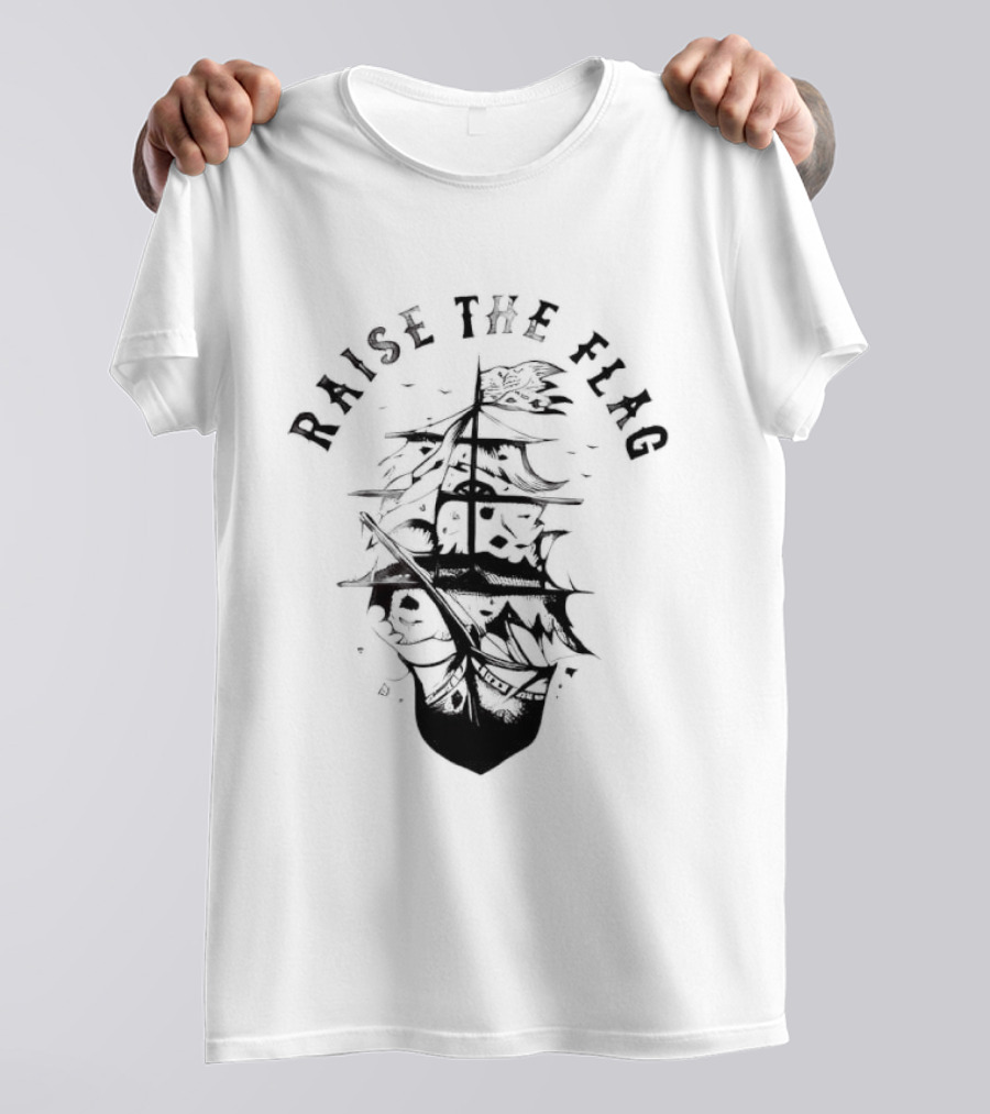 Raise The Flag Vintage Sailboat Nautical Adventure T-Shirt