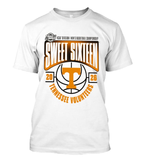 2026 NCAA March Madness Tennessee Volunteers Sweet Sixteen Tournament T-Shirt