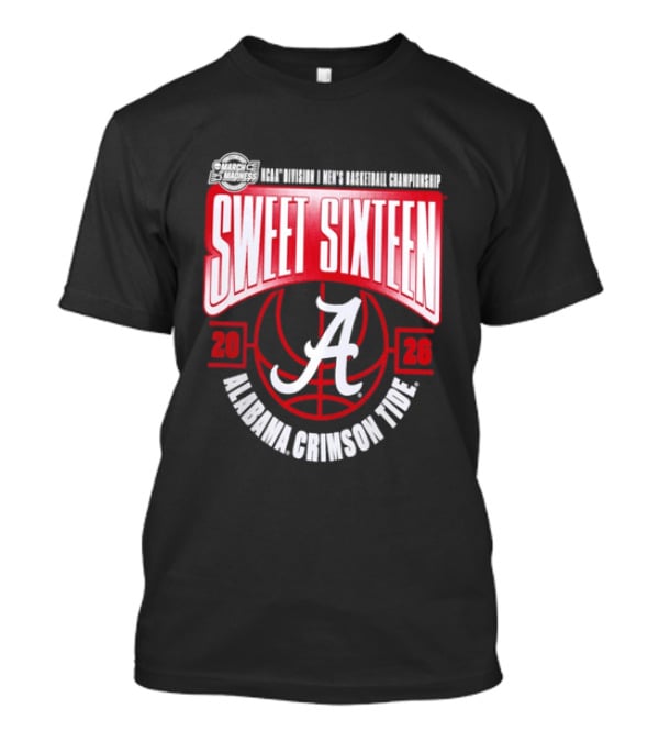 2026 Alabama Crimson Tide NCAA Men's Basketball Sweet Sixteen March Madness T-Shirt