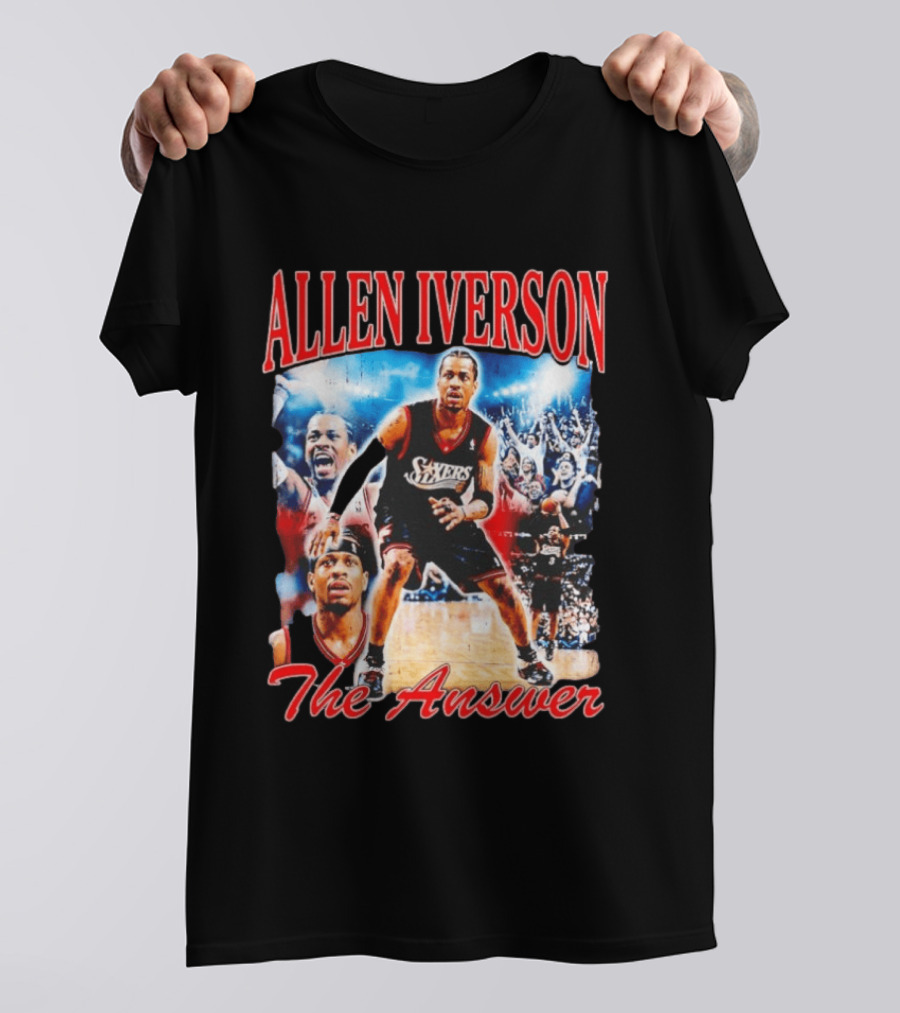 Allen Iverson The Answer Philadelphia 76ers NBA Hardwood Classics T-Shirt