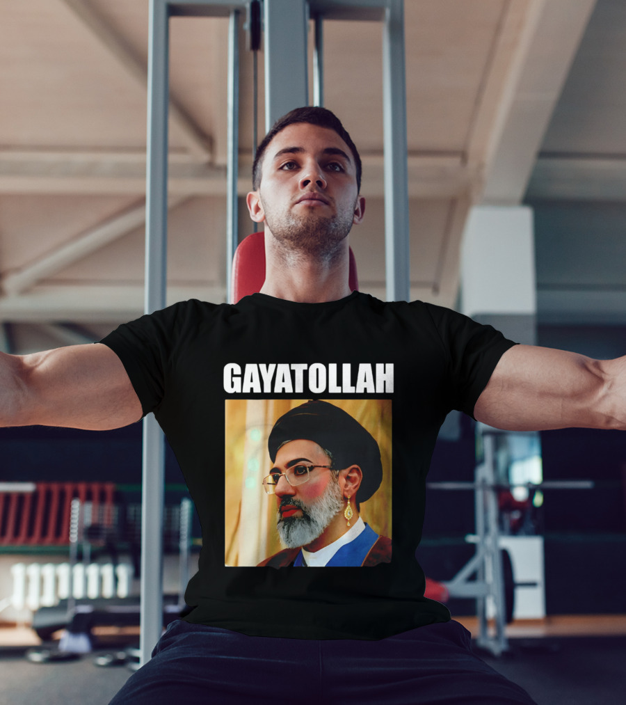 GAYATOLLAH Meme Featuring Mojtaba Khamenei Parody With Jewelry And Makeup T-Shirt