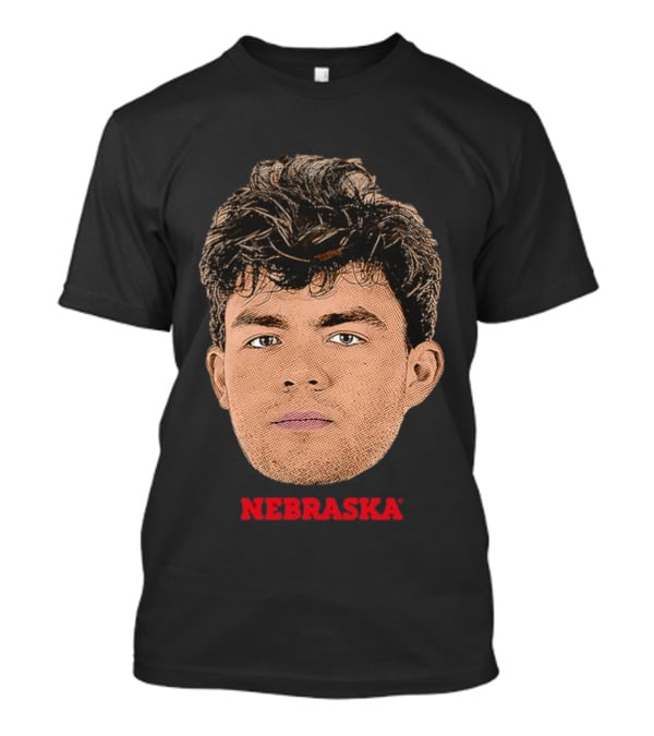 Henry Burt Nebraska Cornhuskers Big Head Face Cutout T-Shirt