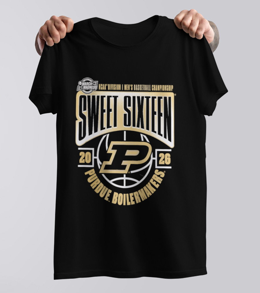 Sweet Sixteen 2026 Purdue Boilermakers NCAA Men's Basketball Championship T-Shirt