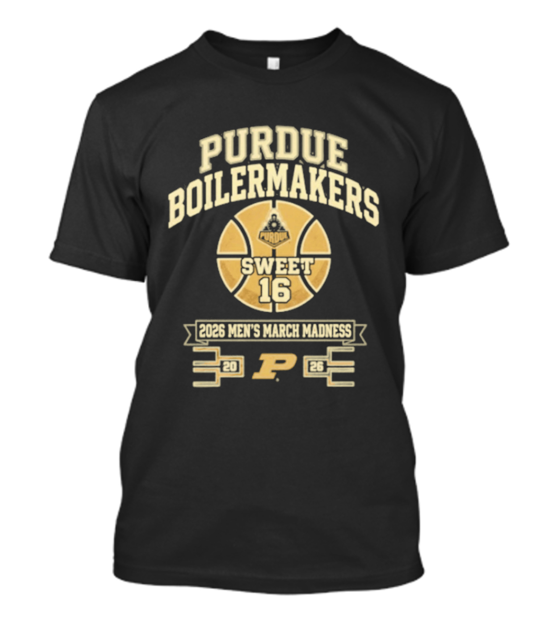 Purdue Boilermakers Sweet 16 2026 Men's March Madness Basketball Tournament T-Shirt