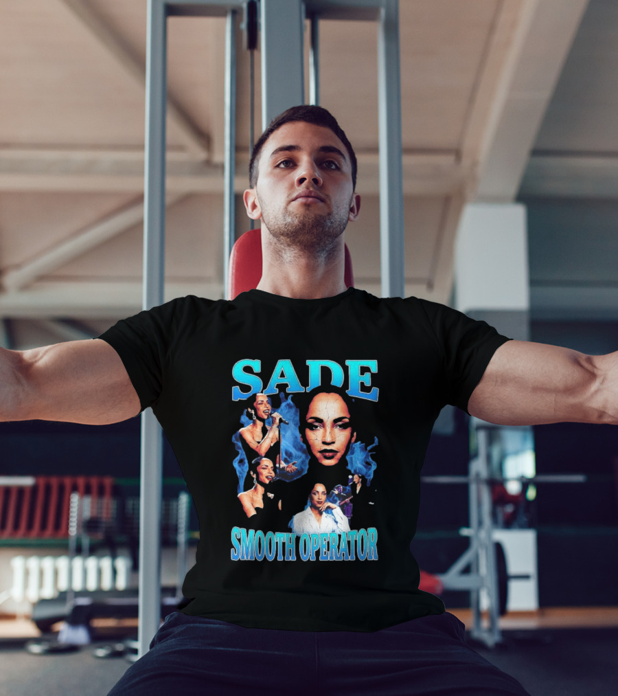Sade Smooth Operator 90's Iconic Style Retro Music Collage T-Shirt