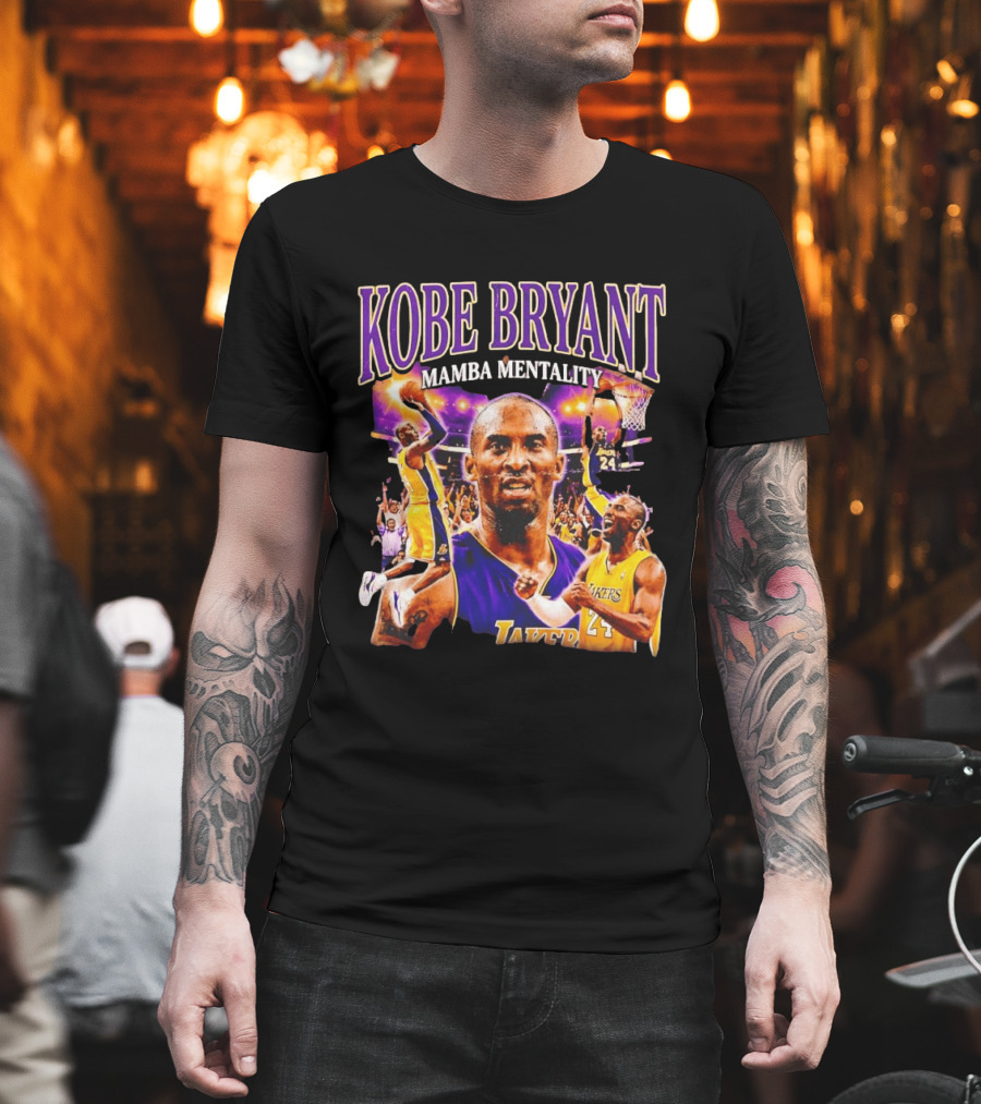 Kobe Bryant Mamba Mentality Los Angeles Lakers NBA 24 T-Shirt