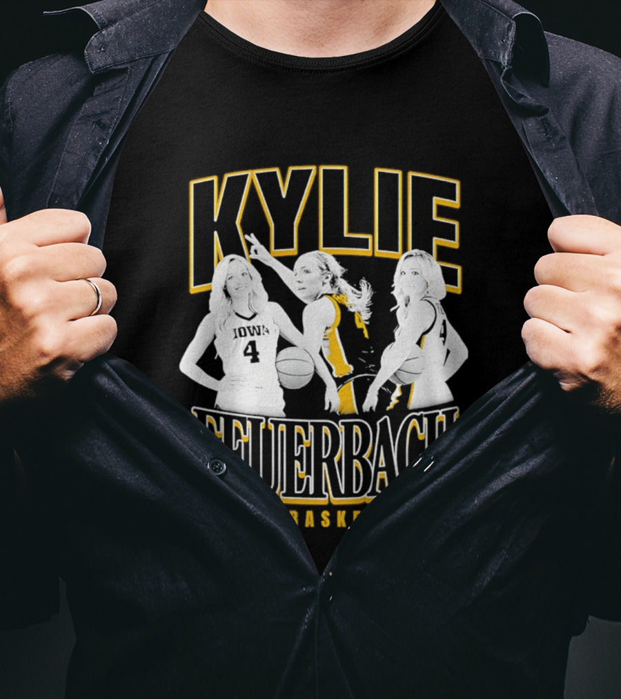 Kylie Feuerbach Iowa Basketball Hawkeyes 4 90s T-Shirt
