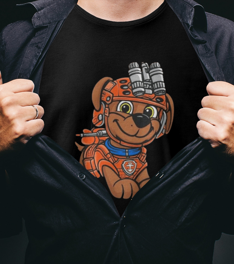 Zuma PAW Patrol Water Rescue Pup With Anchor Emblem And Goggles T-Shirt