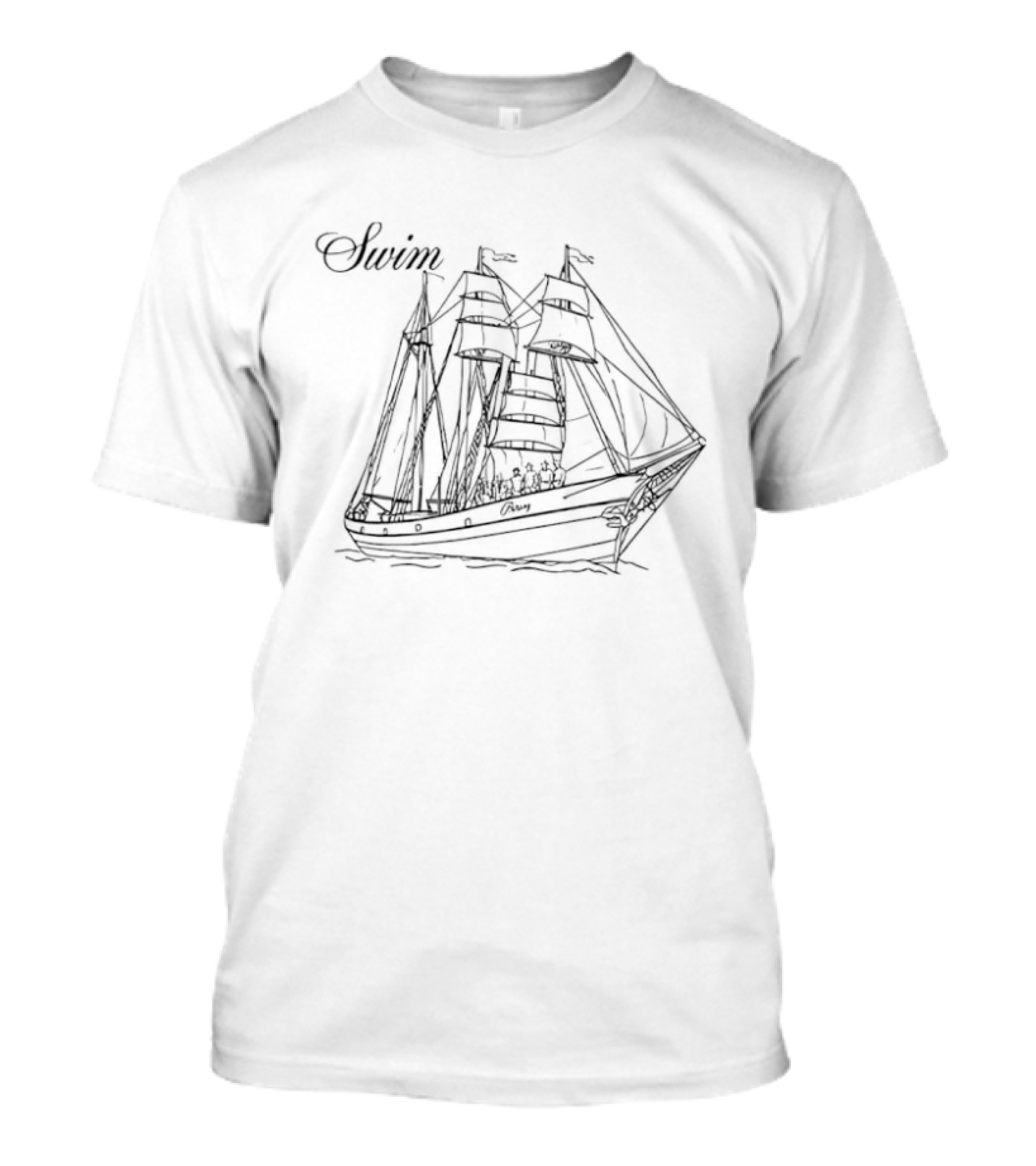 BTS World Tour 2026 Arirang Swim Track Sailing Ship Vintage Sketch T-Shirt