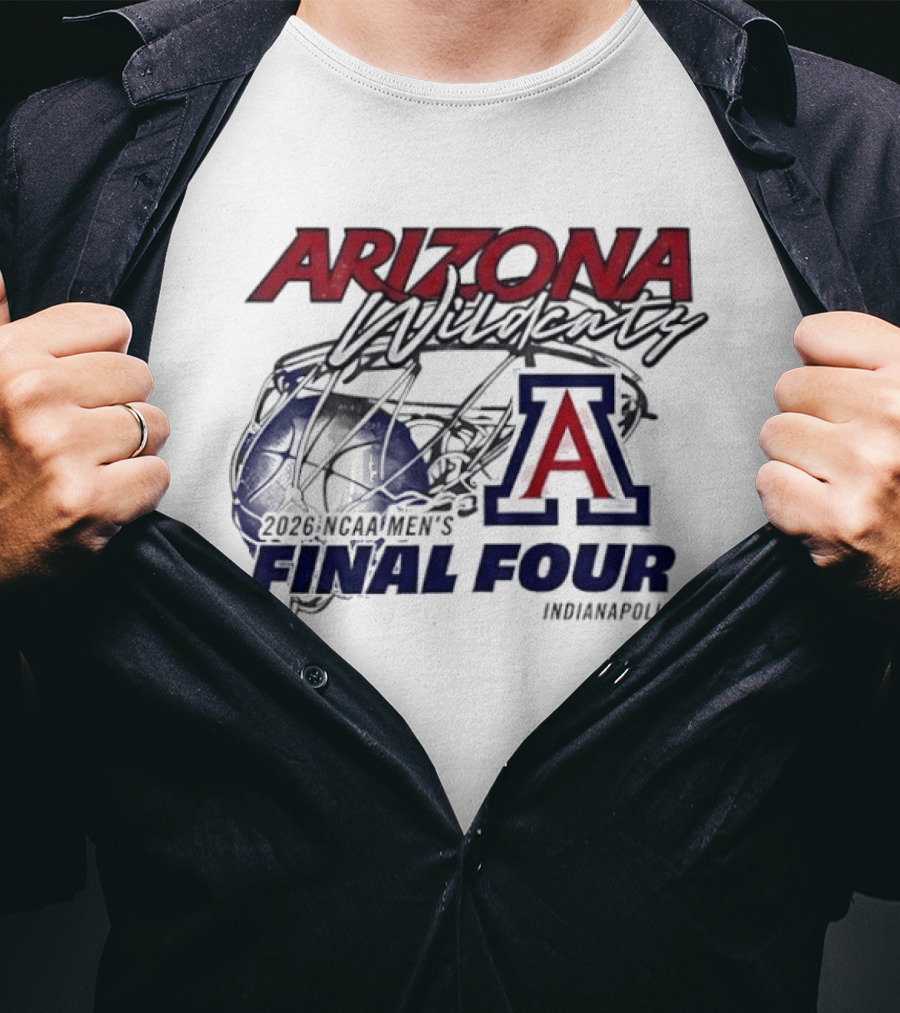 Arizona Wildcats 2026 NCAA Men's Final Four Indianapolis T-Shirt