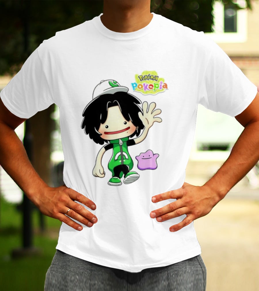Pokemon Pokopia Cartoon Character With Ditto T-Shirt