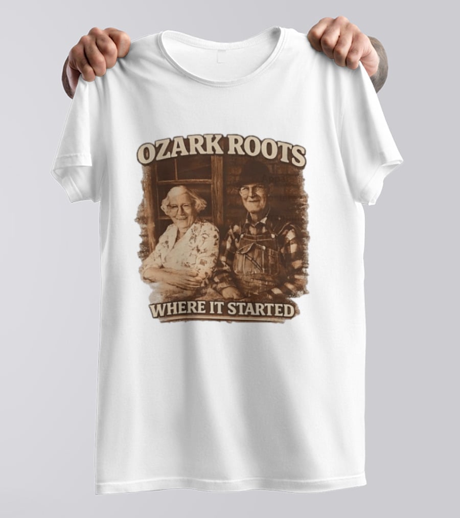 Ozark Roots Where It Started Vintage Farmhouse T-Shirt