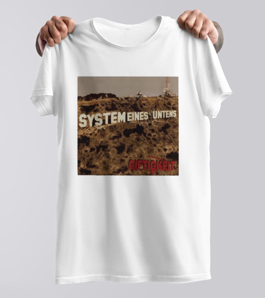 System Eines Untens Gifttigkeit Album Cover Hollywood Sign Spoof T-Shirt