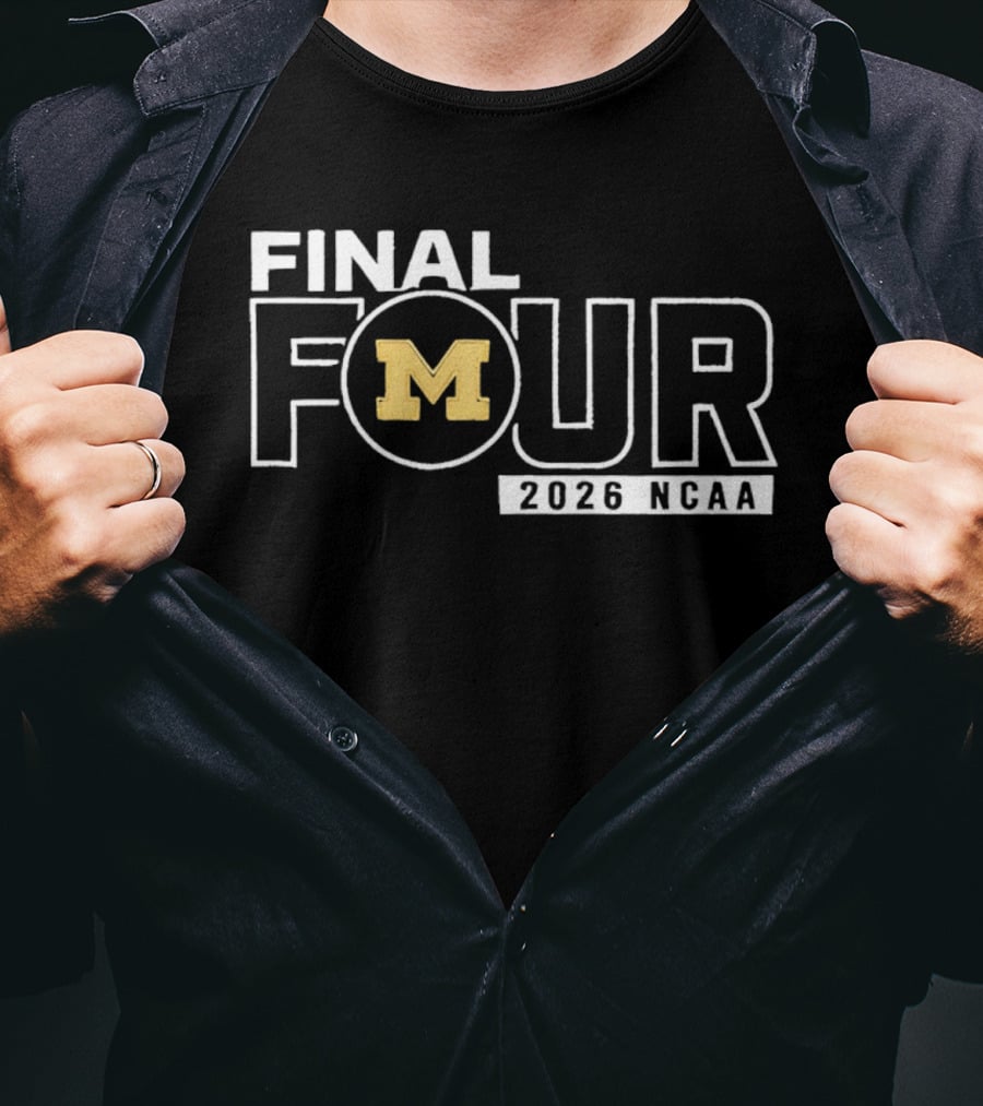 2026 NCAA Final Four Michigan M March Madness T-Shirt