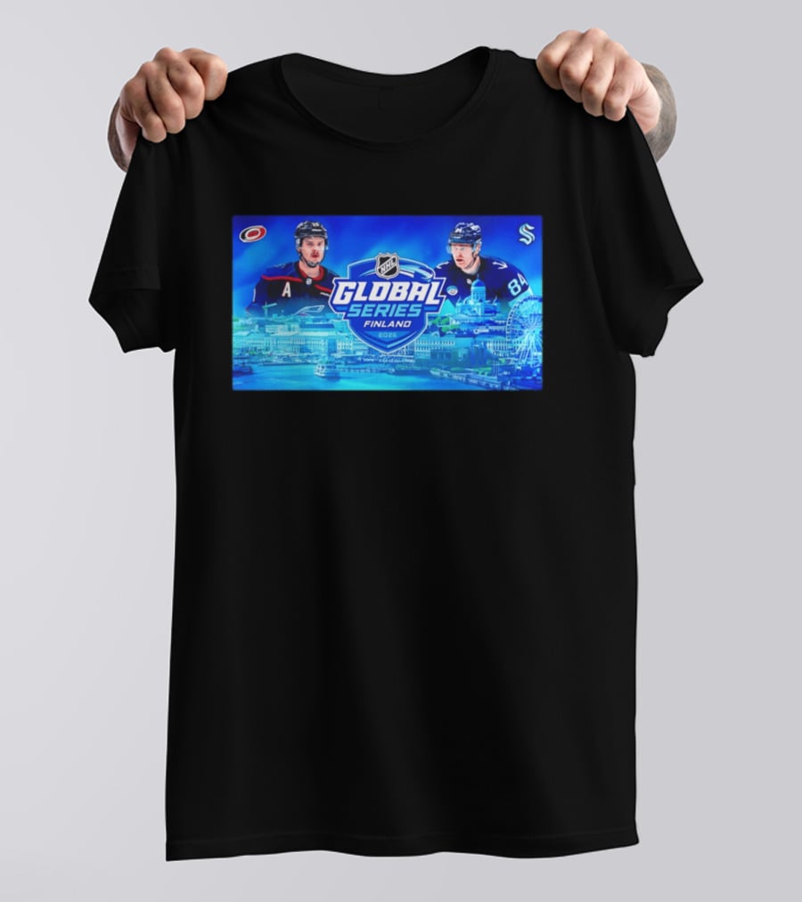 2026 NHL Global Series Finland Carolina Hurricanes Vs Seattle Kraken Helsinki Event T-Shirt