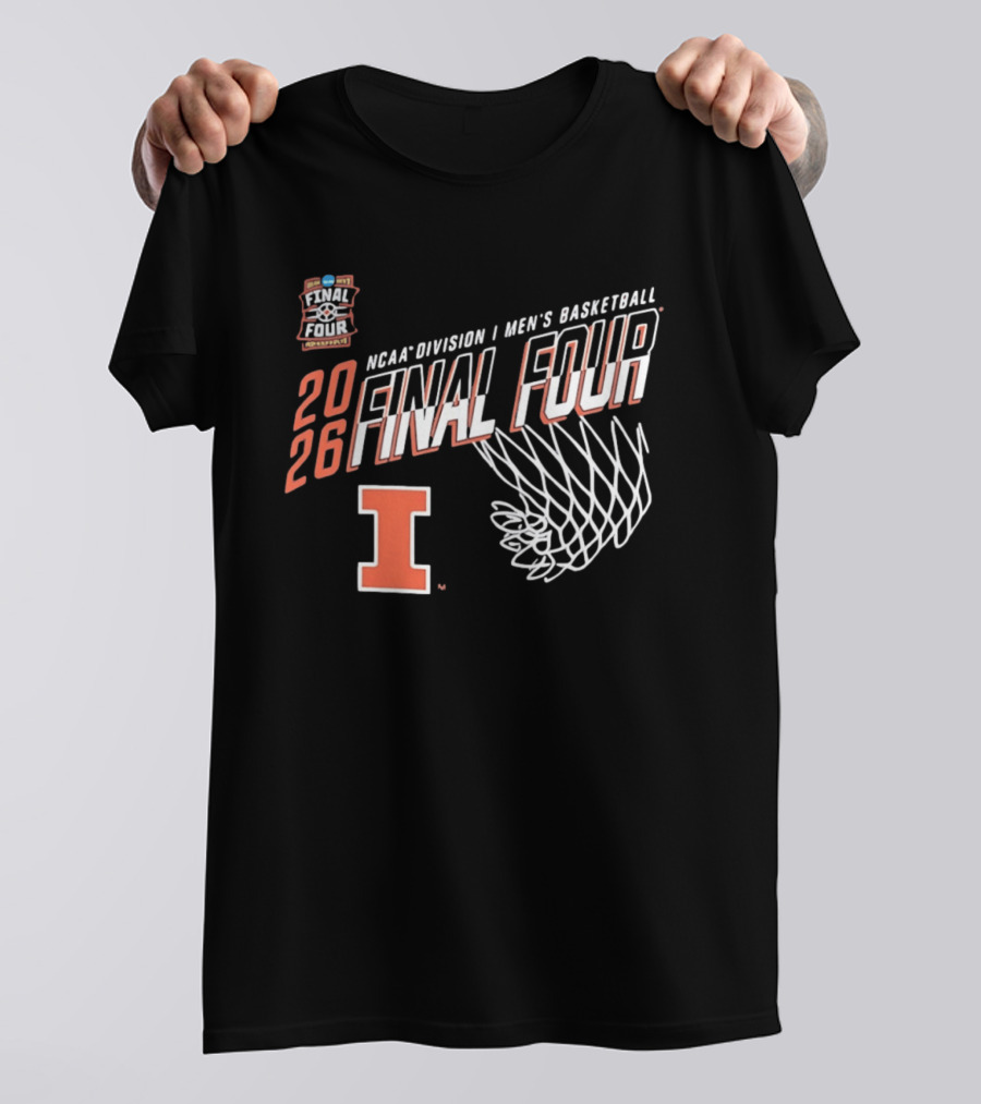 Illinois Fighting Illini NCAA Division I Men's Basketball Final Four 2026 T-Shirt