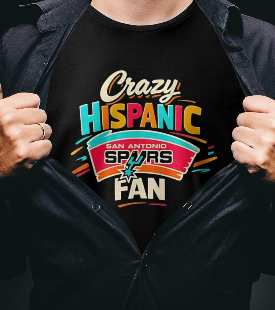 San Antonio Spurs Crazy Hispanic Fan T-Shirt