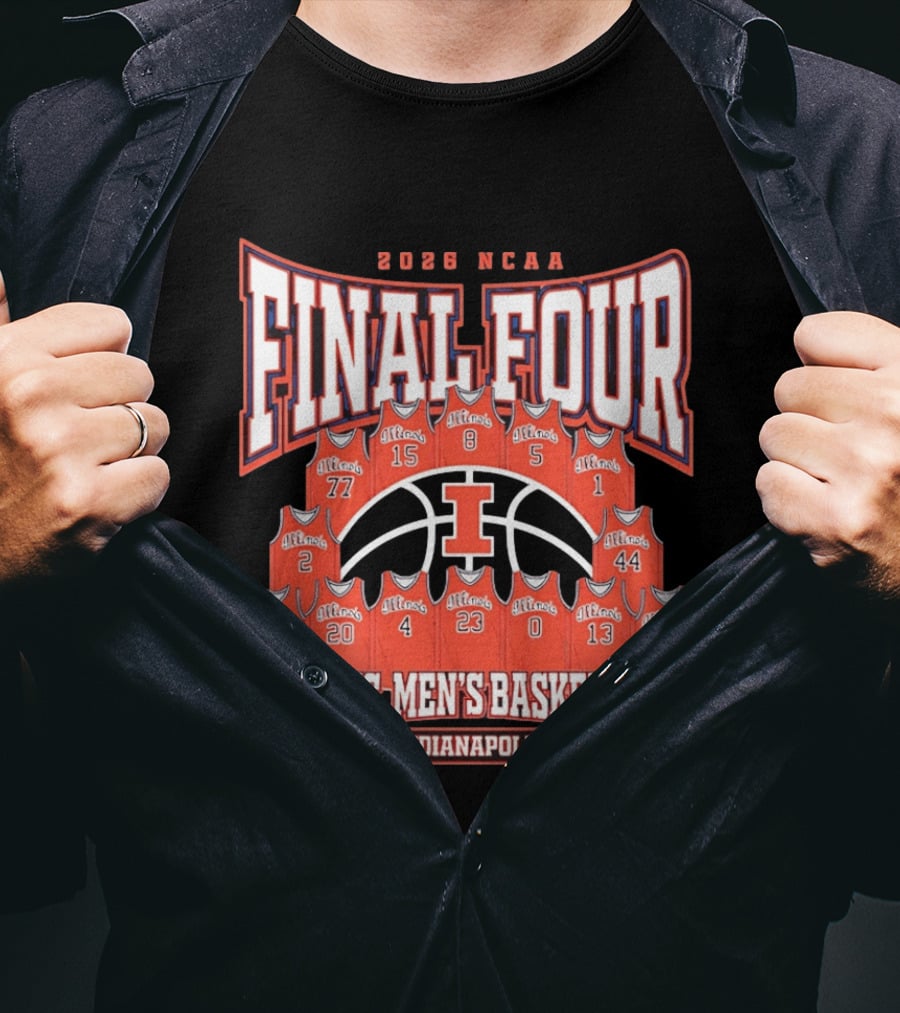 2026 NCAA Final Four Illinois Men's Basketball Indianapolis T-Shirt