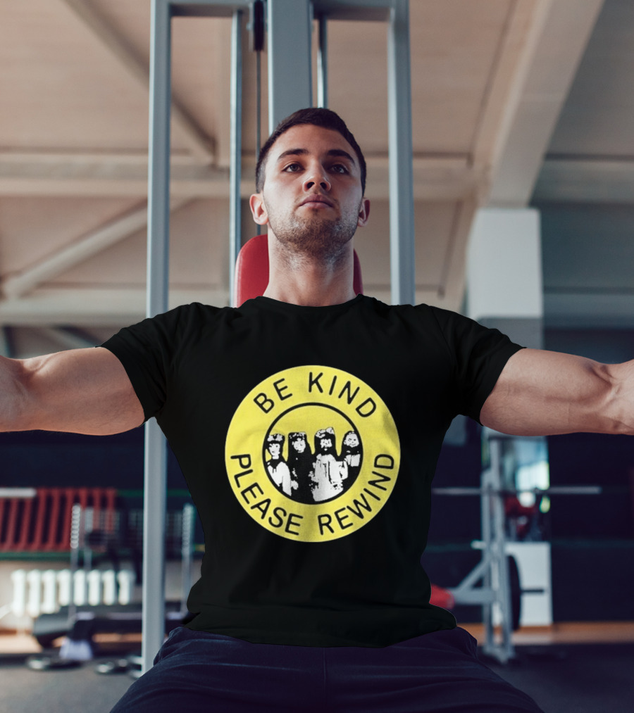 Be Kind Please Rewind Puppet Combo Yellow Circle T-Shirt