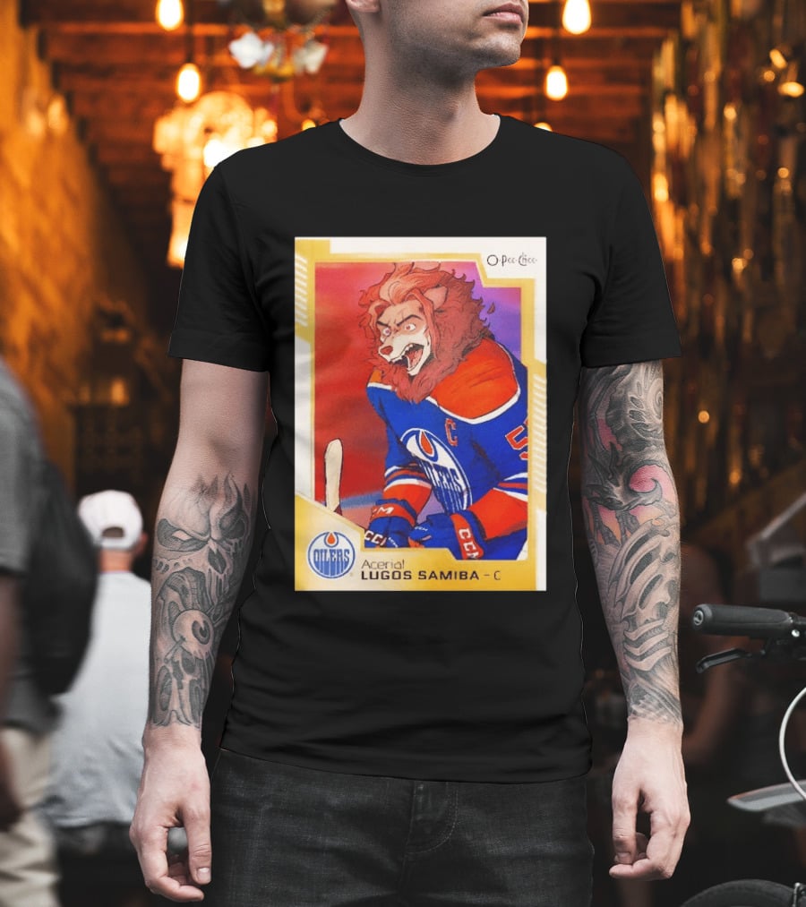 O Pee Chee Aceria Lugos Samiba C Edmonton Oilers T-Shirt
