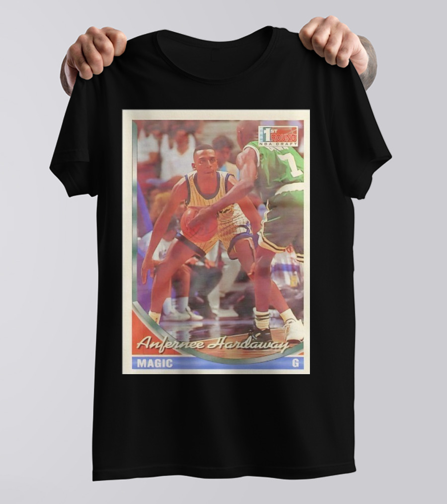 Anfernee Hardaway Magic G First Round NBA Draft 1993 Basketball Card T-Shirt
