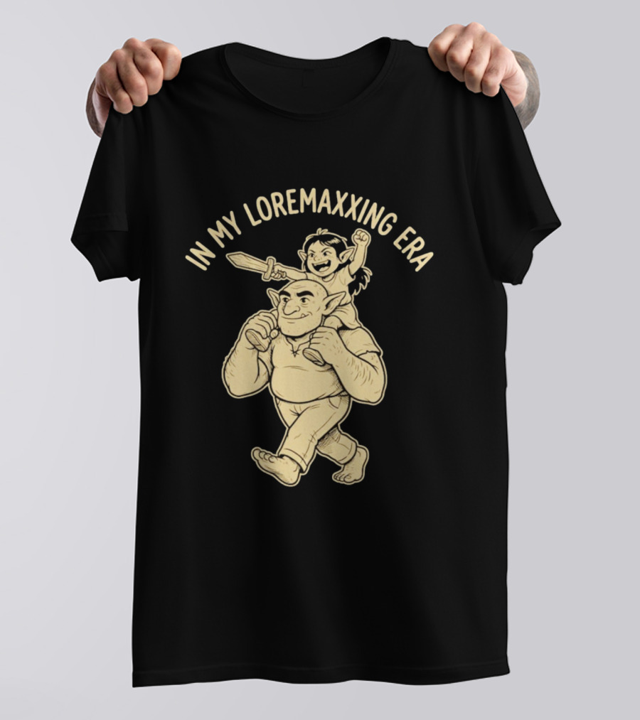 In My Loremaxxing Era Dad Shrek Ogre And Child Adventure T-Shirt
