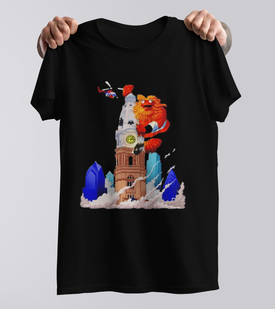 Philadelphia Flyers Gritty William Penn Statue City Hall Adventure T-Shirt