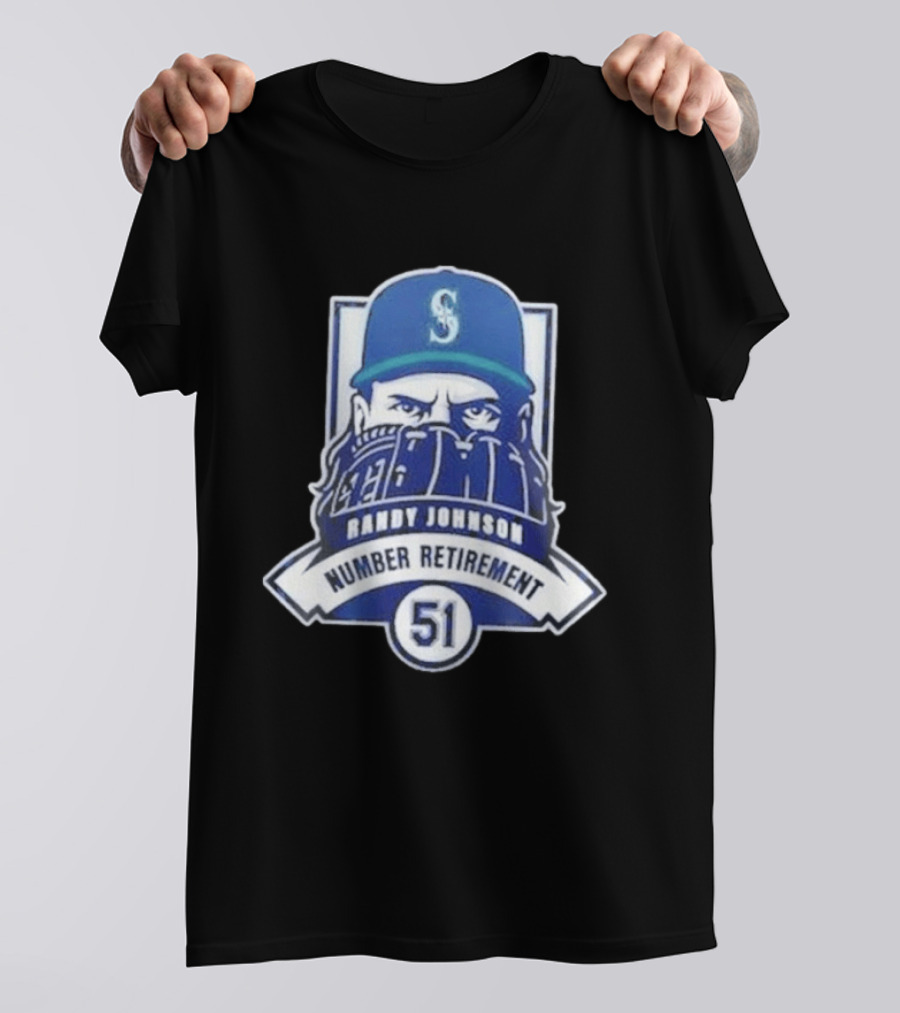 Seattle Mariners Randy Johnson 51 Number Retirement Event 2026 T-Shirt