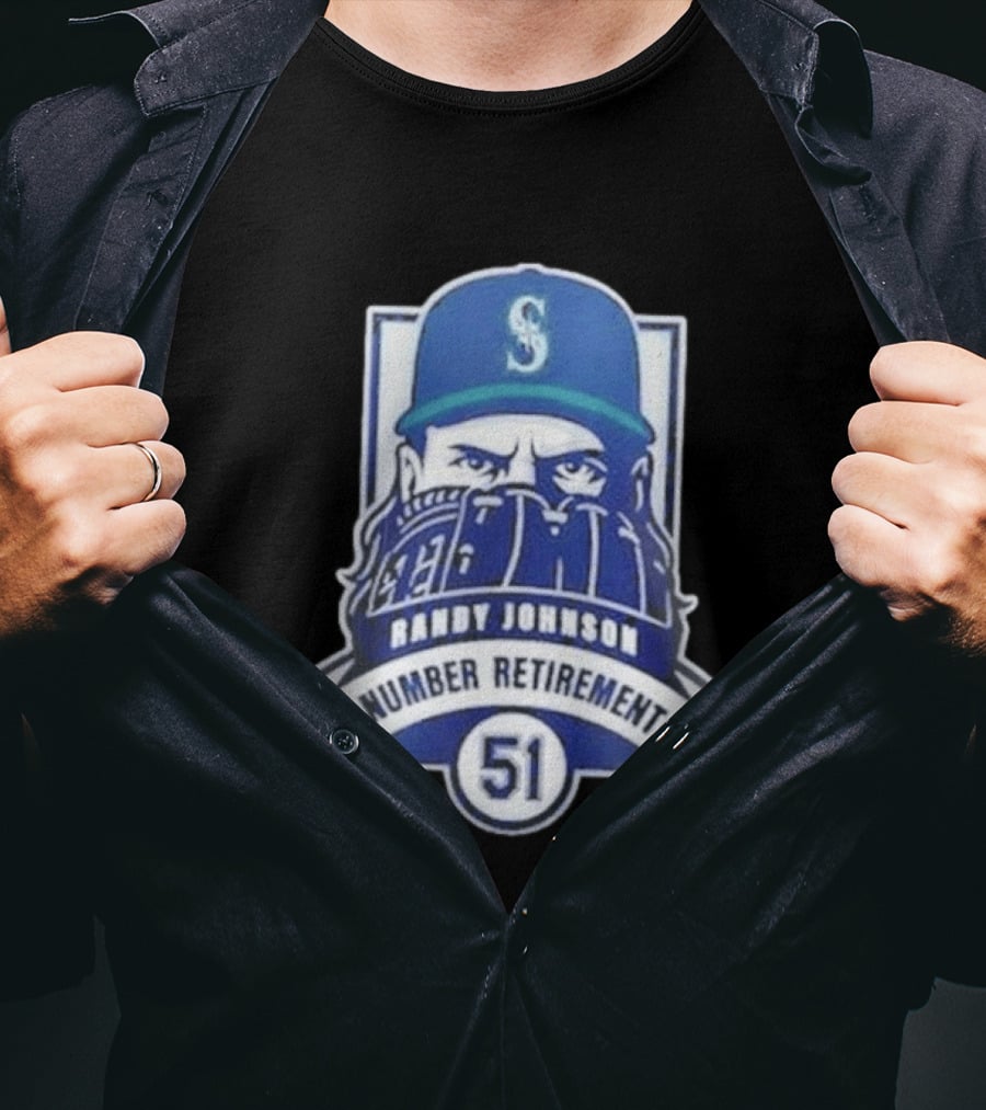 Seattle Mariners Randy Johnson 51 Number Retirement Event 2026 T-Shirt