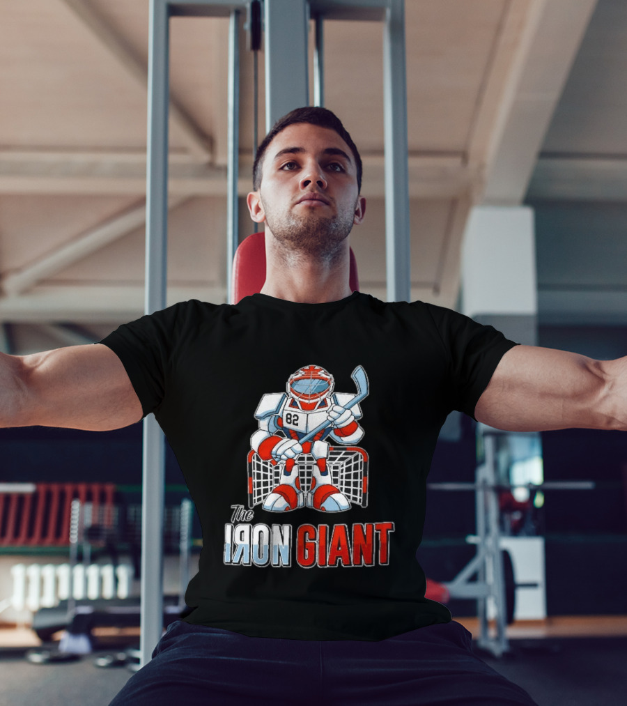 The Iron Giant Hockey Goalie Robot 82 T-Shirt