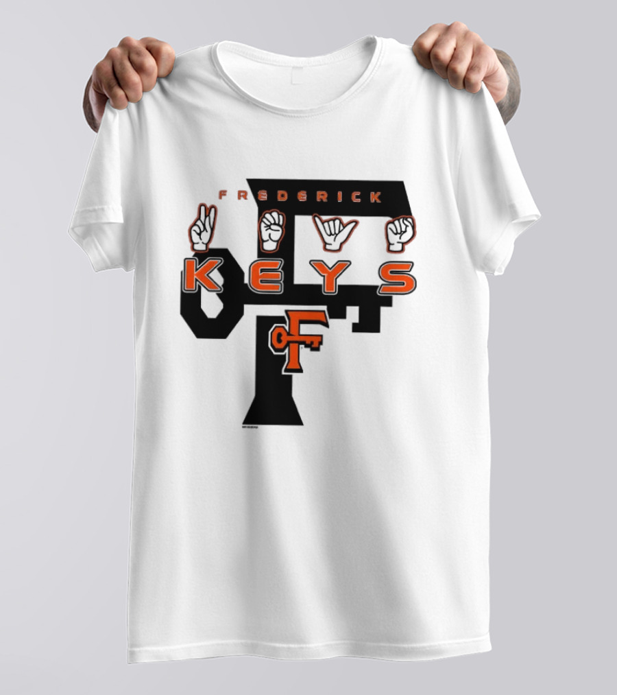 Frederick Keys Deaf Awareness 2026 Frederick Keys Logo Sign Language T-Shirt