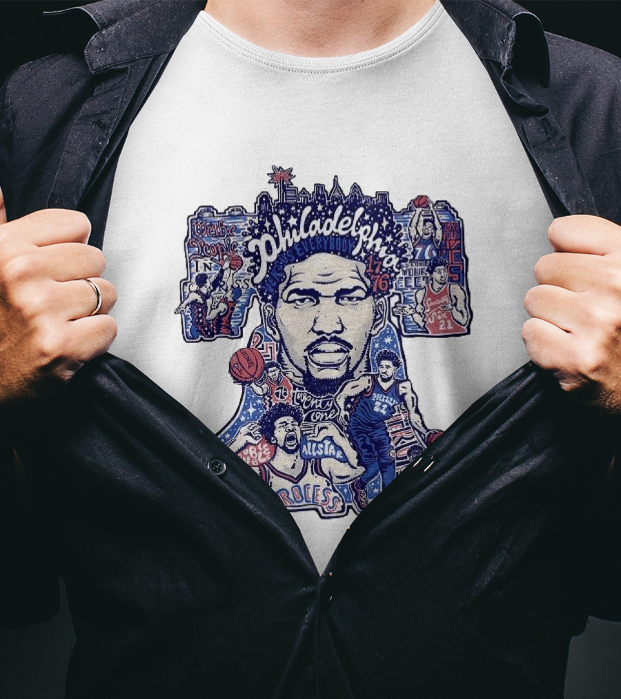 Joel Embiid Philadelphia Process Sixers All Star 21 Trust The Process T-Shirt