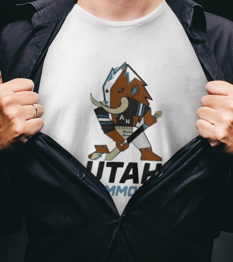 Lawson Crouse With Utah Mammoth Hockey Team T-Shirt