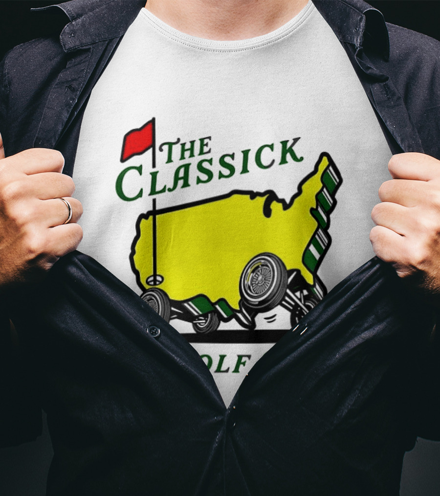 The Classick Golf Co Masters USA Map Golf Cart T-Shirt