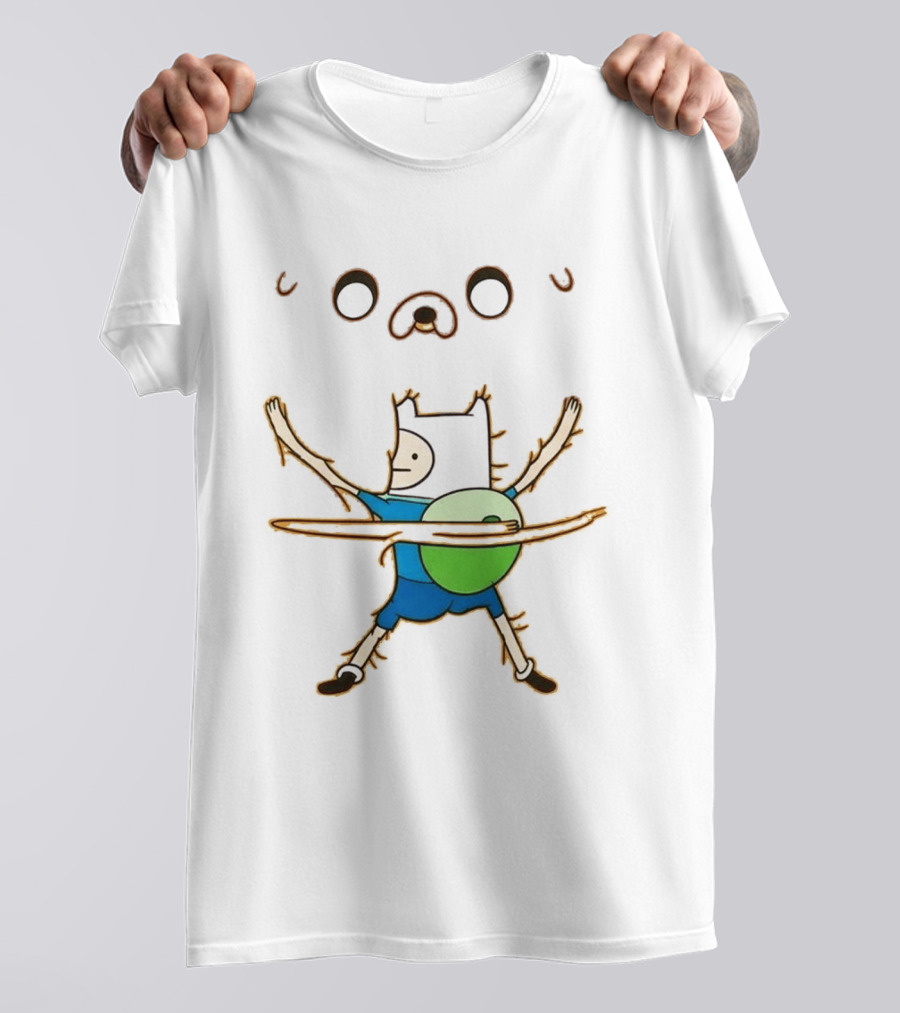 Adventure Time Finn And Jake Da Vinci T-Shirt