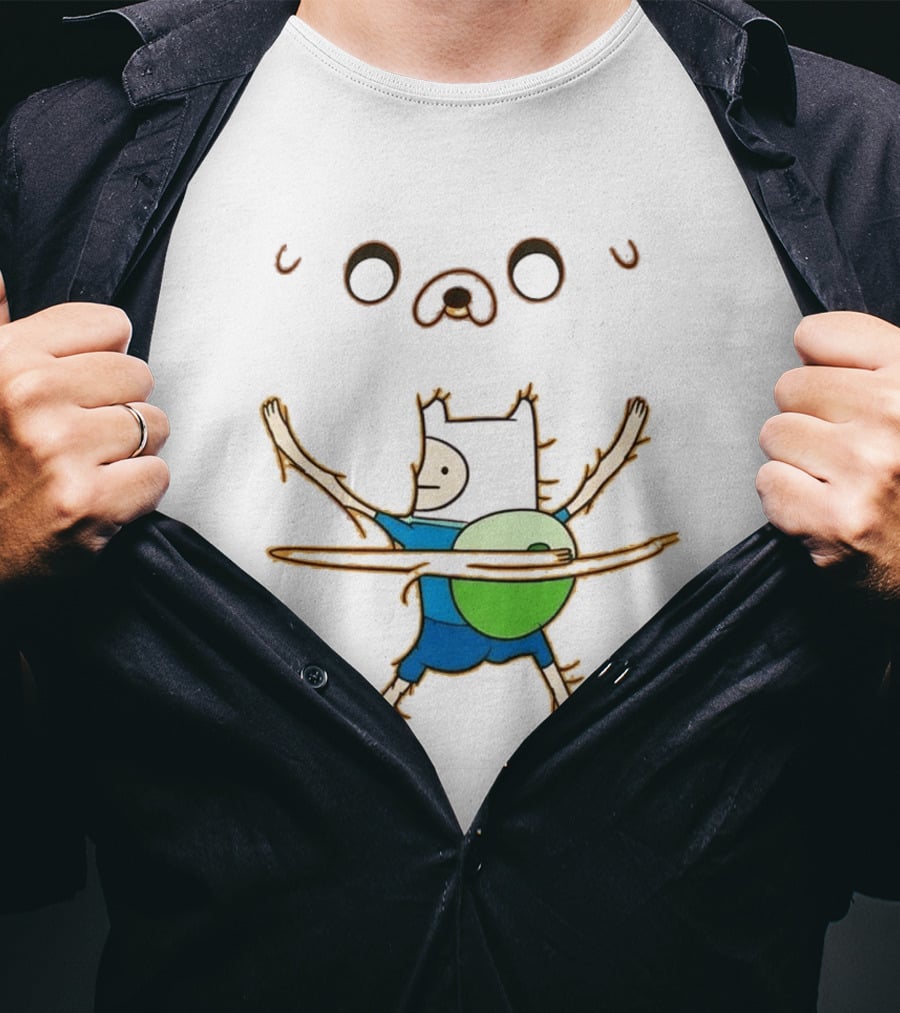 Adventure Time Finn And Jake Da Vinci T-Shirt