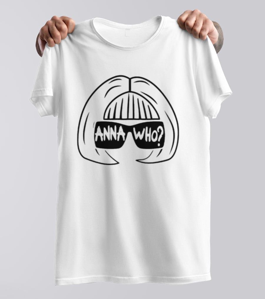 Anna Wintour Anna Who Sunglasses Hair Sketch T-Shirt