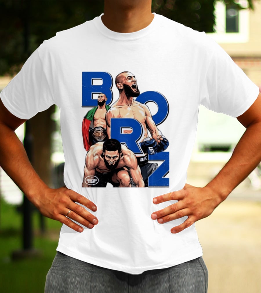 Borz Khamzat Chimaev UFC Fighter Illustrated T-Shirt