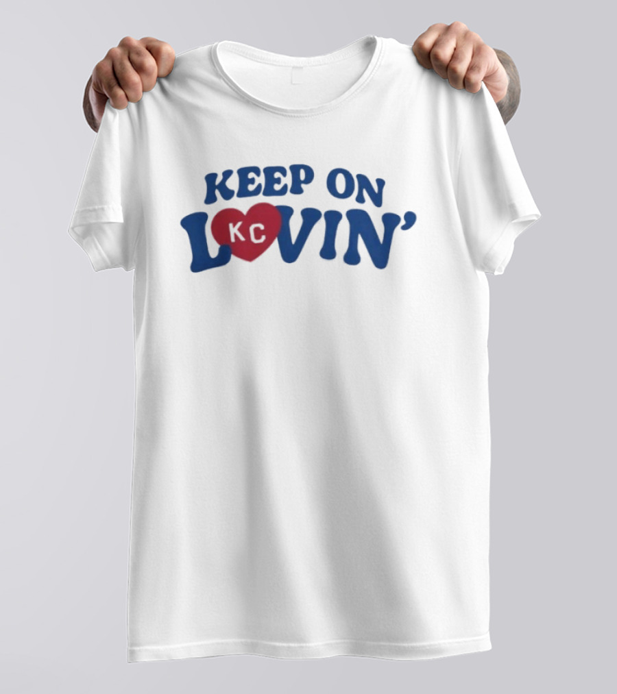 Keep On KC Lovin' Heart Design Charlie Hustle Shop T-Shirt