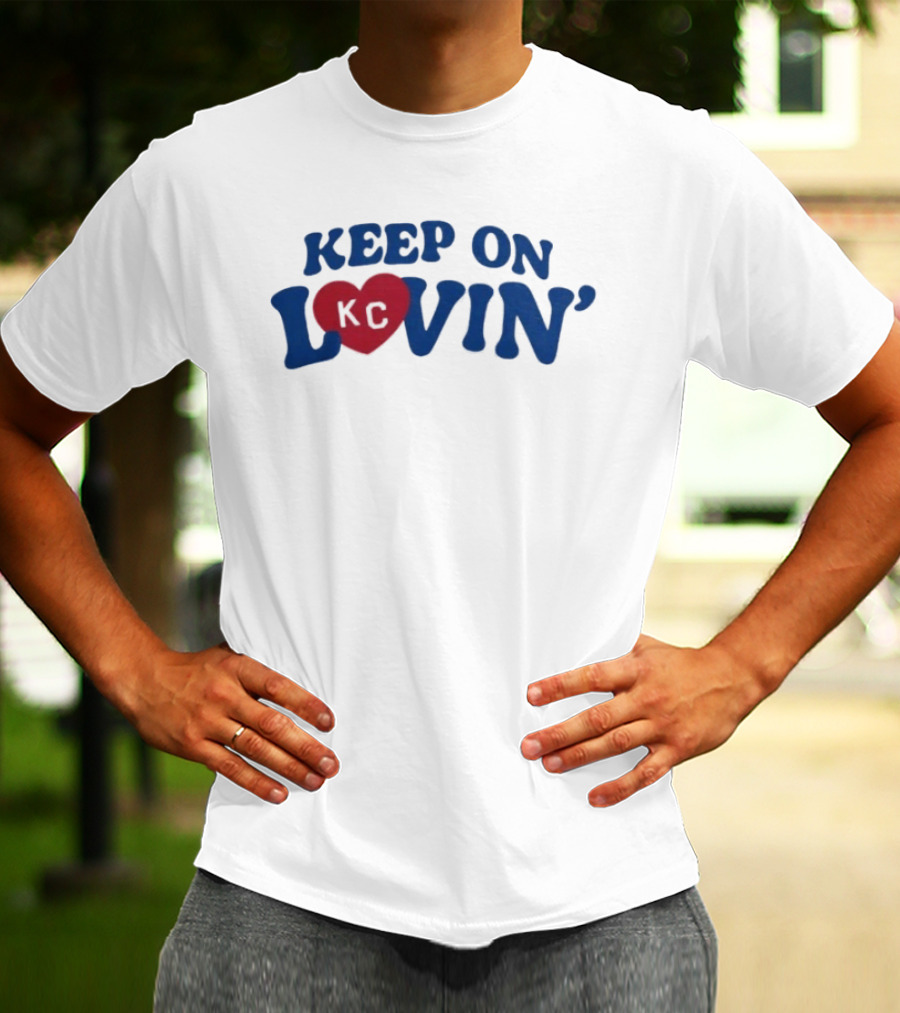 Keep On KC Lovin' Heart Design Charlie Hustle Shop T-Shirt