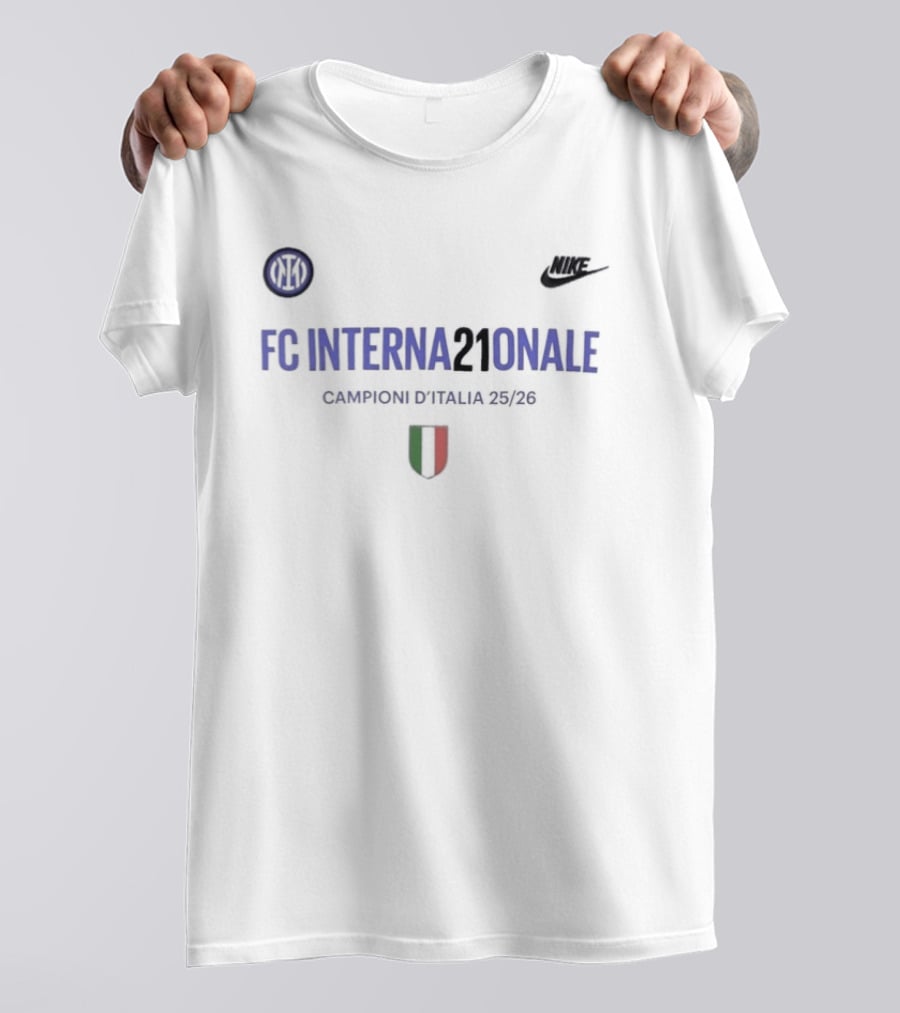 Inter Nike FC Internazionale Campioni D'Italia 2025 2026 T-Shirt