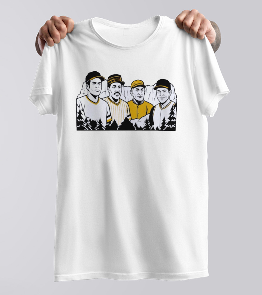 Pittsburgh Pirates Legends Roberto Clemente Willie Stargell Honus Wagner Bill Mazeroski T-Shirt