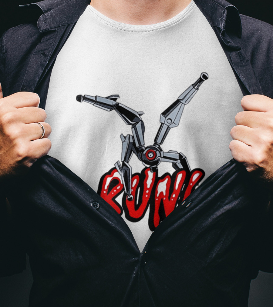 Robot Leaper ARC Raiders RUN Cyborg Invasion T-Shirt