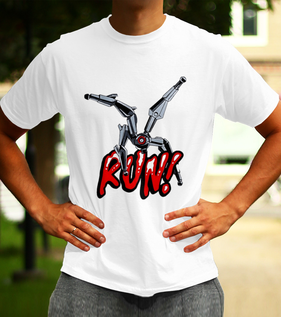 Robot Leaper ARC Raiders RUN Cyborg Invasion T-Shirt