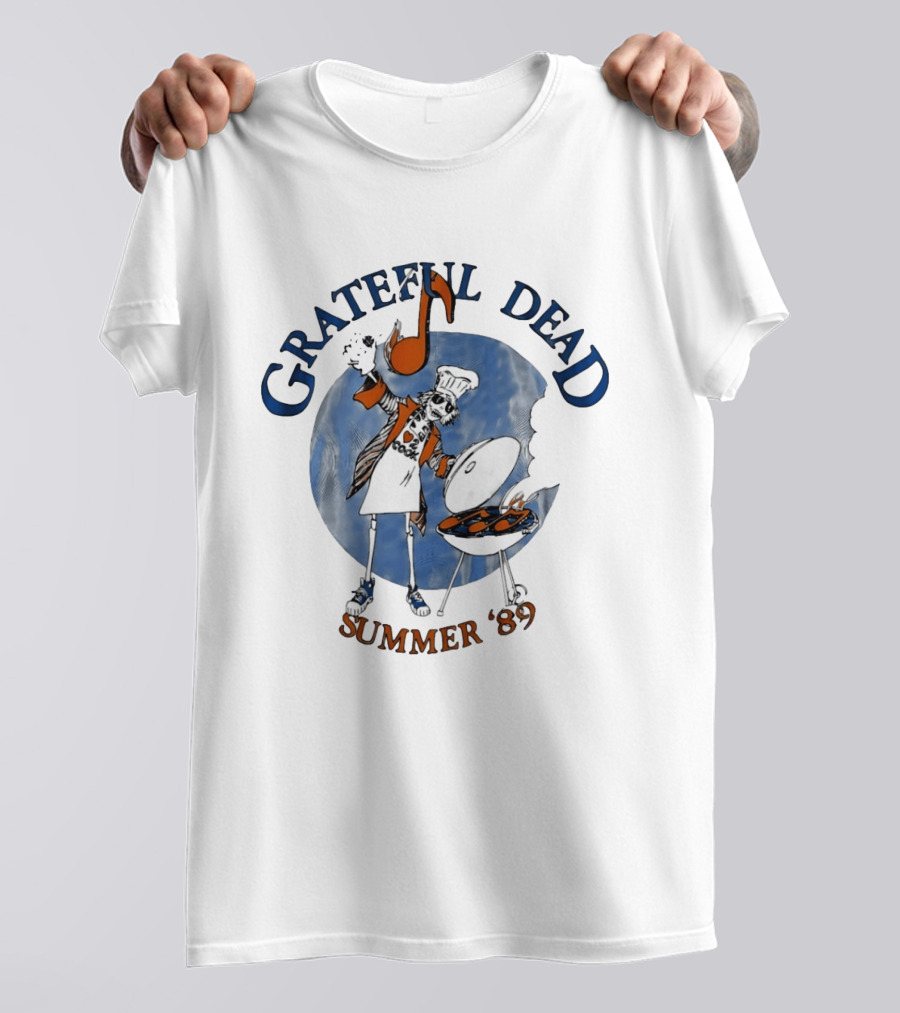 Grateful Dead Skeleton Chef BBQ Summer '89 T-Shirt