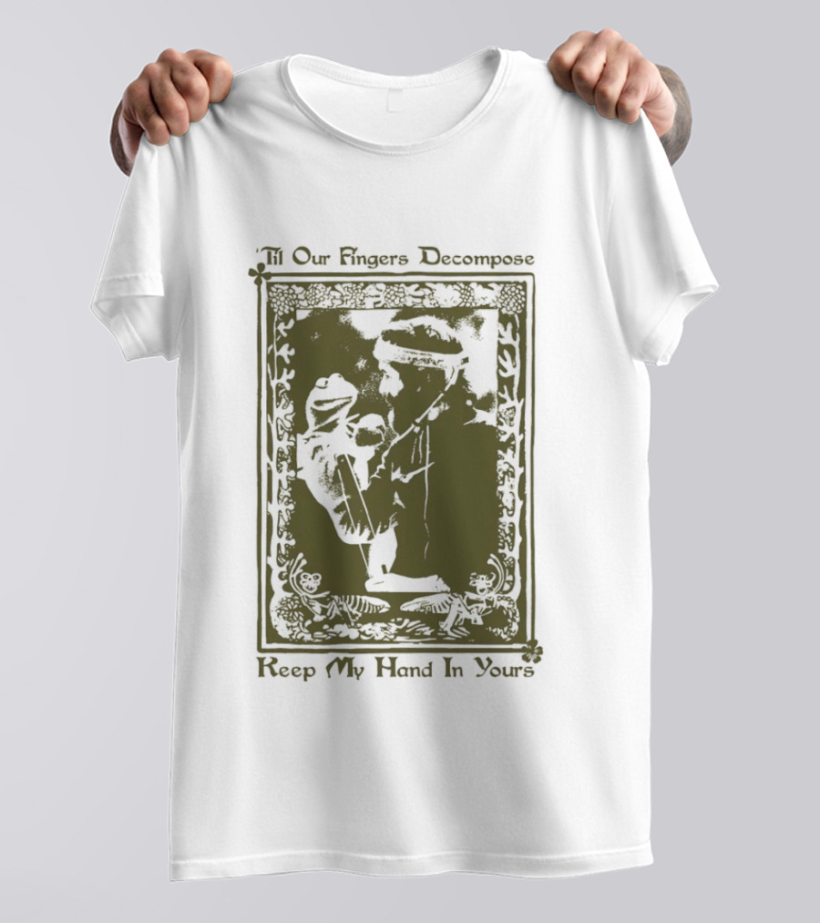 Noah Kahan Kermit The Frog 'Til Our Fingers Decompose Keep My Hand In Yours T-Shirt