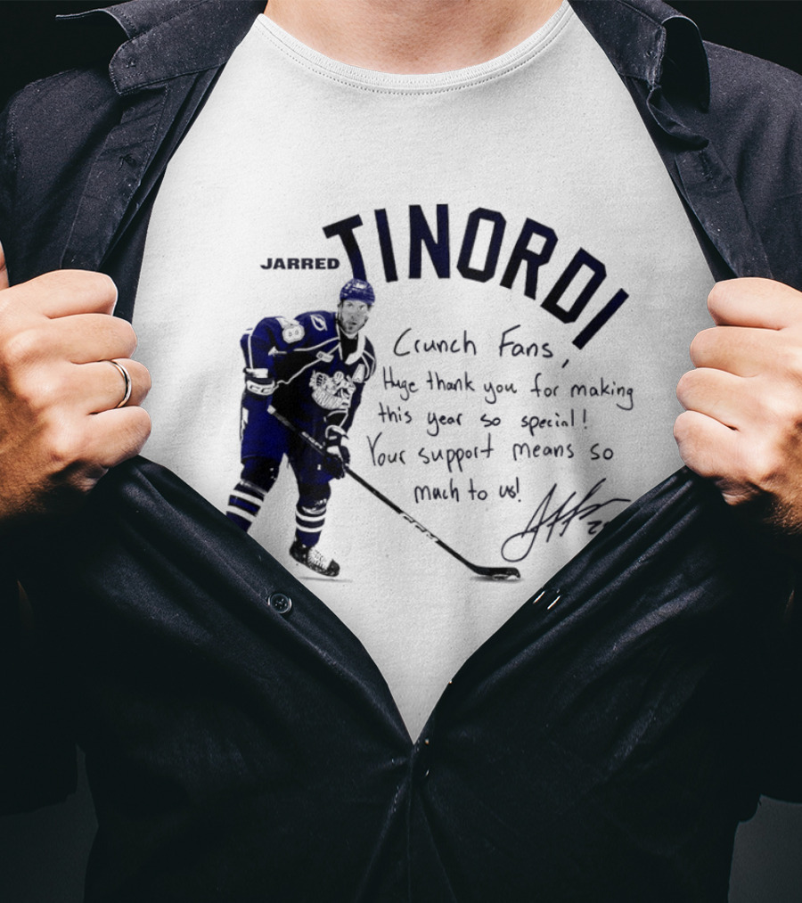 Syracuse Crunch Jarred Tinordi Fans Huge Thank You For Making This Year Special Your Support Means So Much T-Shirt
