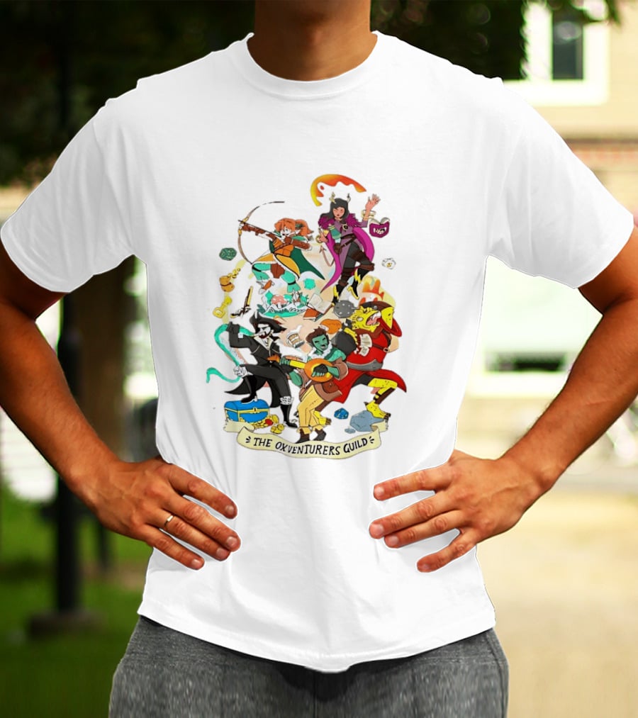 The Oxventurers Guild YouTube Outside Xbox Characters Adventure Fantasy T-Shirt