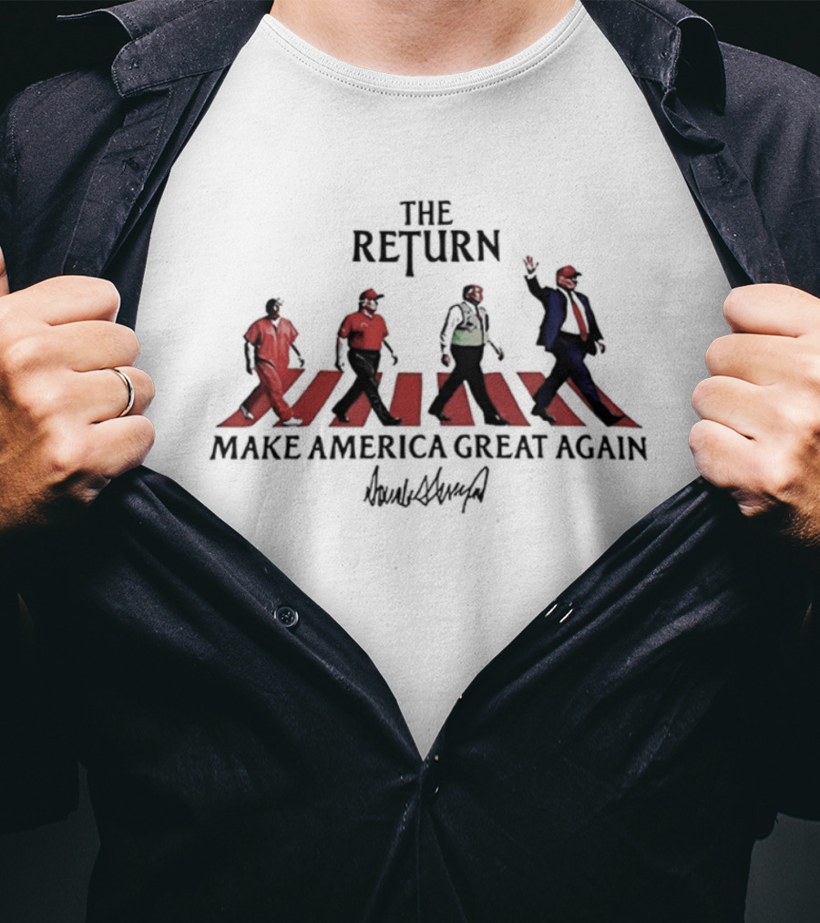 The Return Make America Great Again Trump Abbey Road Walk T-Shirt