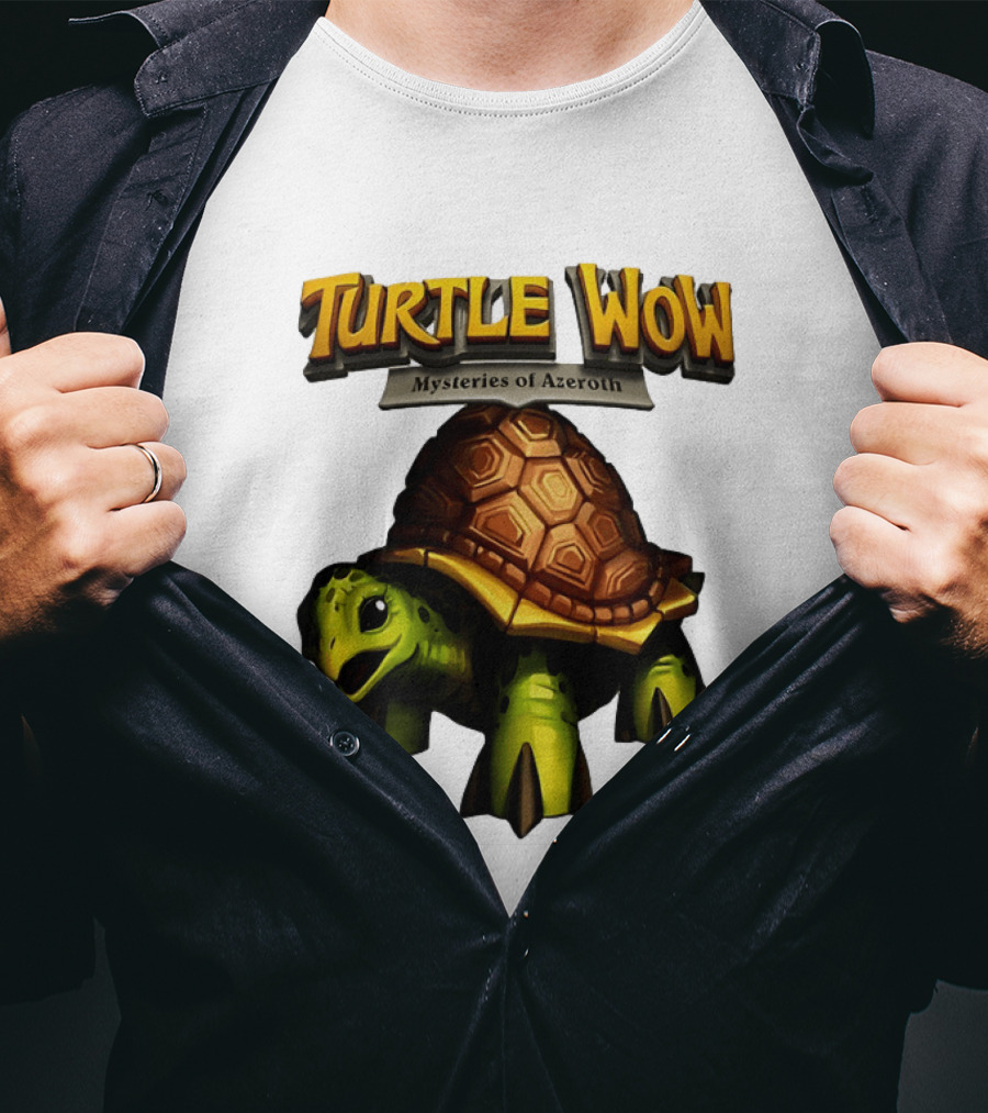 Turtle WoW Mysteries Of Azeroth Tortoise Adventure T-Shirt